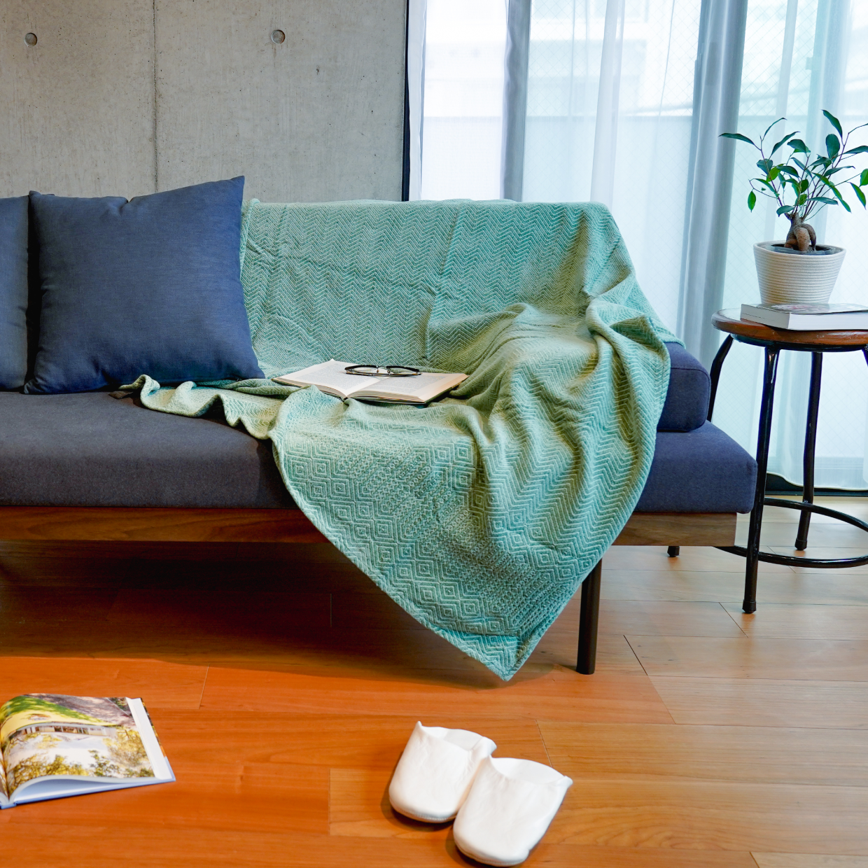 シェニール・ブランケット 130×160cm / Mungo Chenille Blanket