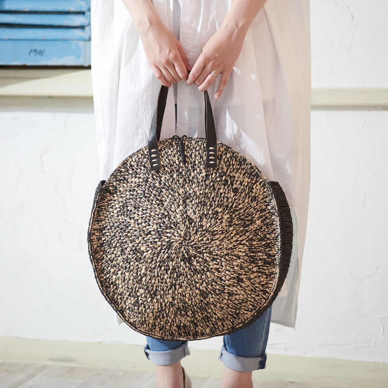 丸型トートバッグ ラフィア – モダン・アフリカ雑貨のお店「LEKKER 丸型トートバッグ ラフィア – モダン・アフリカ雑貨のお店「LEKKER