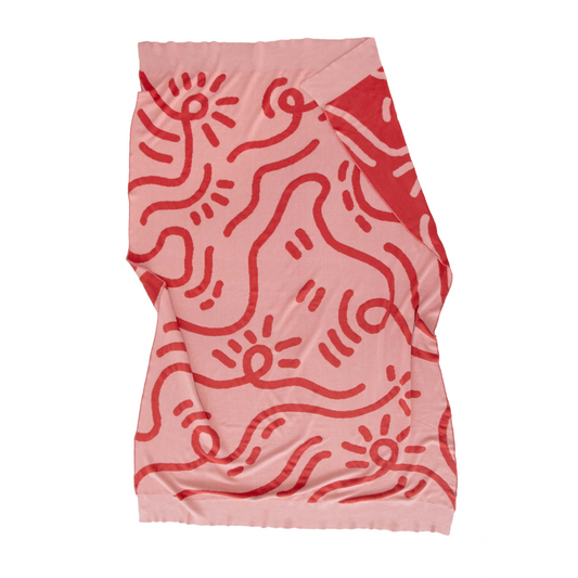 SMTNG GOOD スロー・ブランケット - TWISTS & TURNS