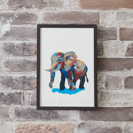 ポスター アニマル A4 ウォールデコレーション ゾウ