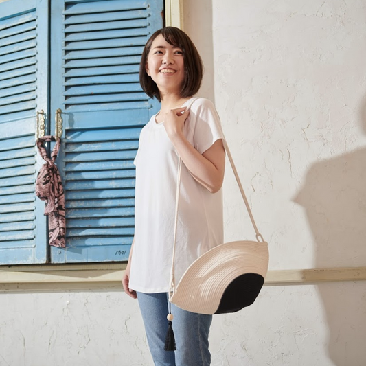 しじみ型ショルダーバッグ Mia Mélange ミアメランジェ