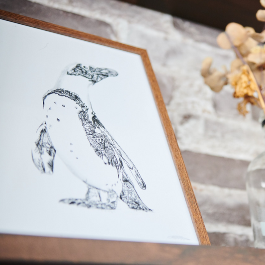 ポスター アニマル A4 ウォールデコレーション ペンギン