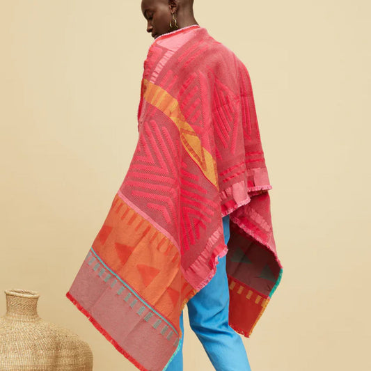 Halisi Shawl - Red/Pink