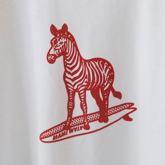 サーフTシャツ アニマル柄 シマウマ MAMIWATA