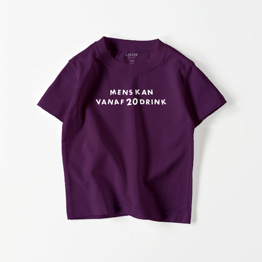【キッズ】Mens kan vanaf 20 drink Tシャツ