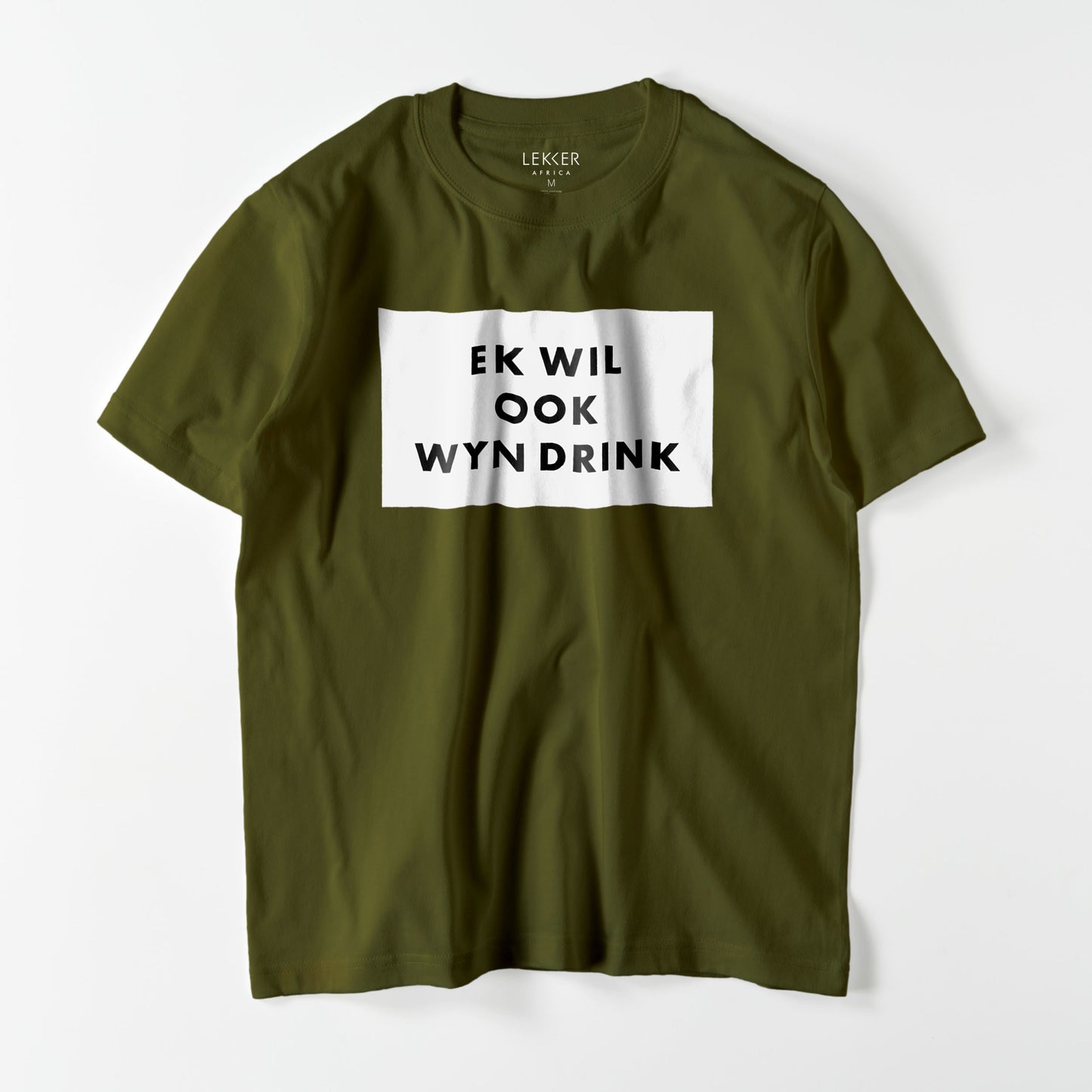 EK WIL OOK WYN DRINK Tシャツ