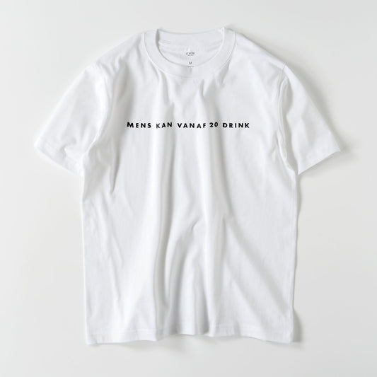 Mens kan vanaf 20 drink Tシャツ