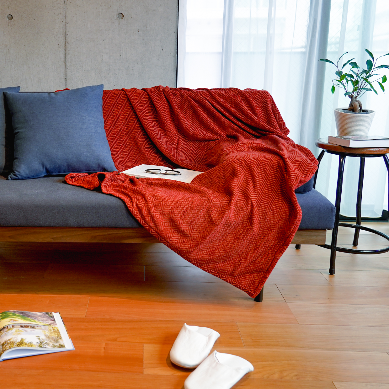 シェニール・ブランケット 130×160cm / Mungo Chenille Blanket シェニール・ブランケット 130×160cm / Mungo Chenille Blanket