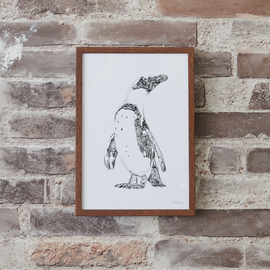 ポスター アニマル A4 ウォールデコレーション ペンギン