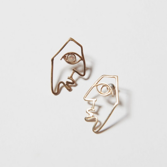 ピアス アフリカ小物 LORNE 顔柄