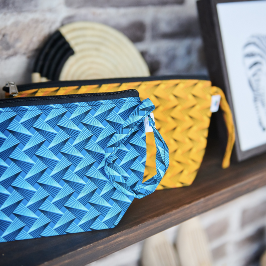 ポーチ アフリカ模様 shweshwe